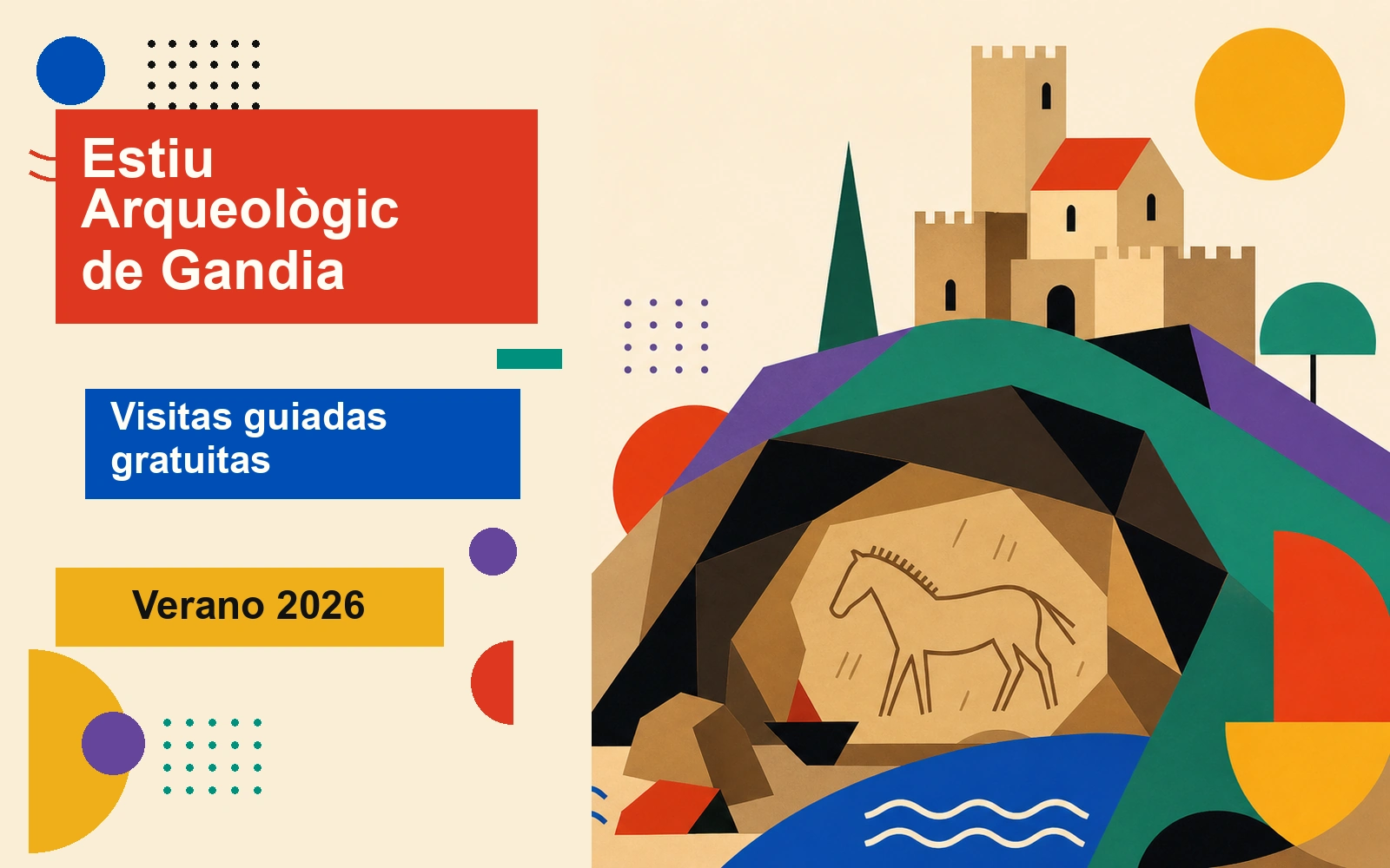 Estiu Arqueològic 2026, visitas guiadas gratuitas por el patrimonio de Gandia