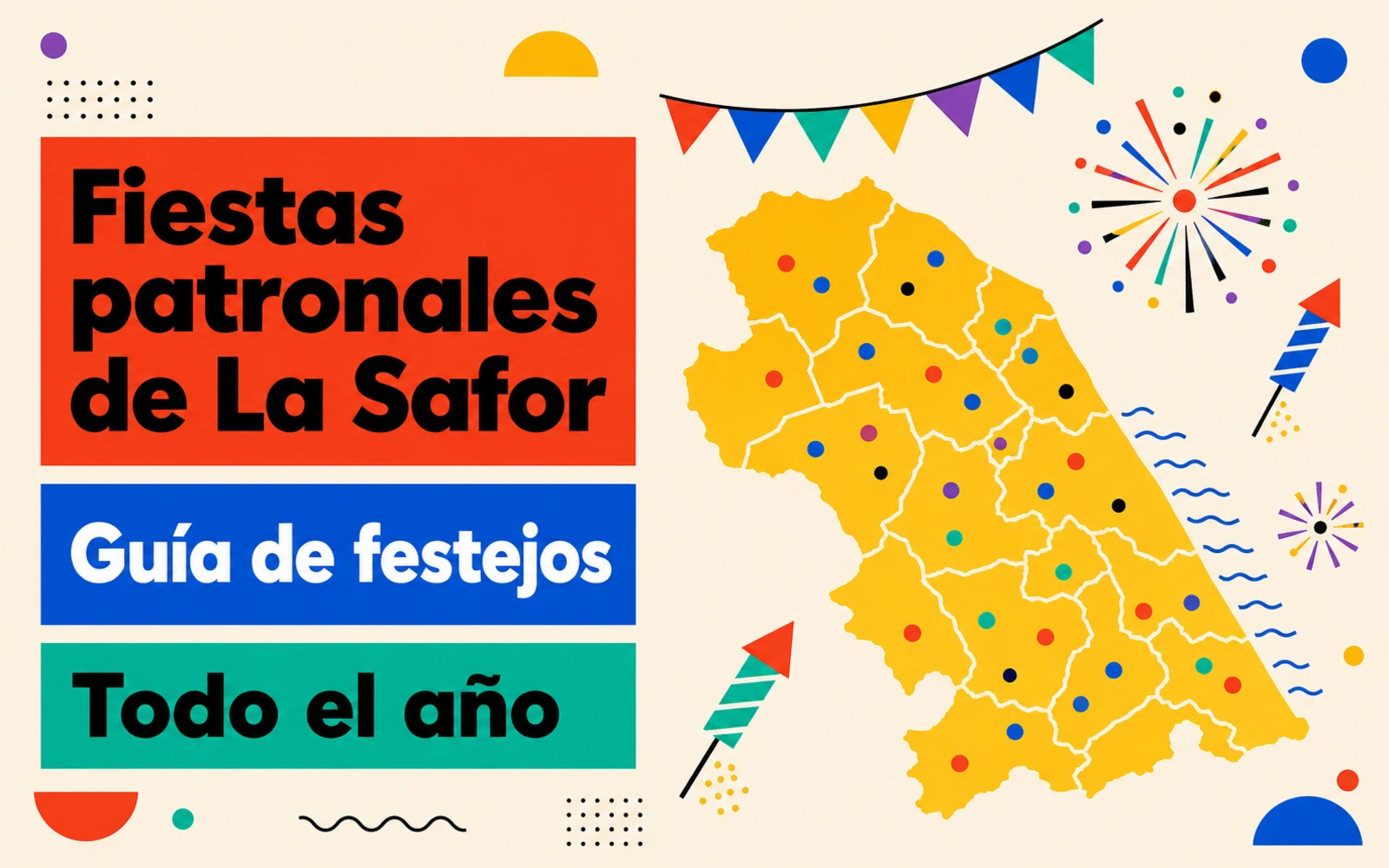 Guía de festejos: El mapa definitivo de las fiestas patronales de La Safor (para no perderte ni una)