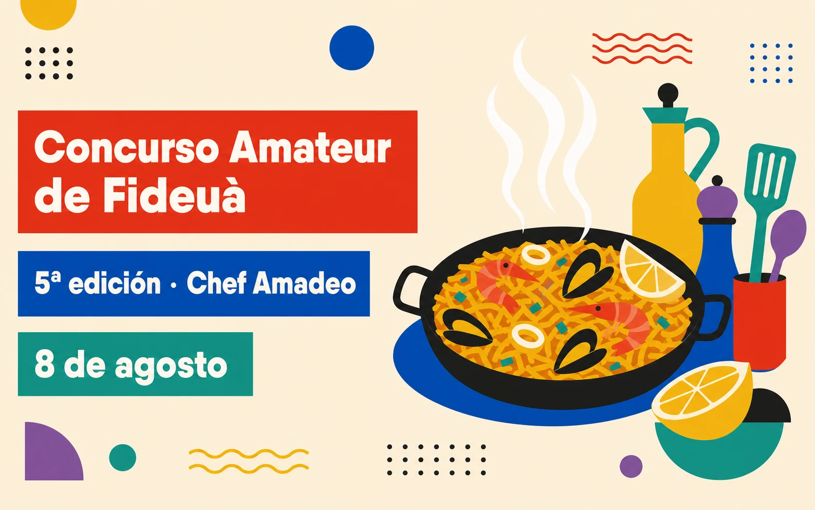 Concurso Amateur de Fideuà by Chef Amadeo 2026 en Gandia