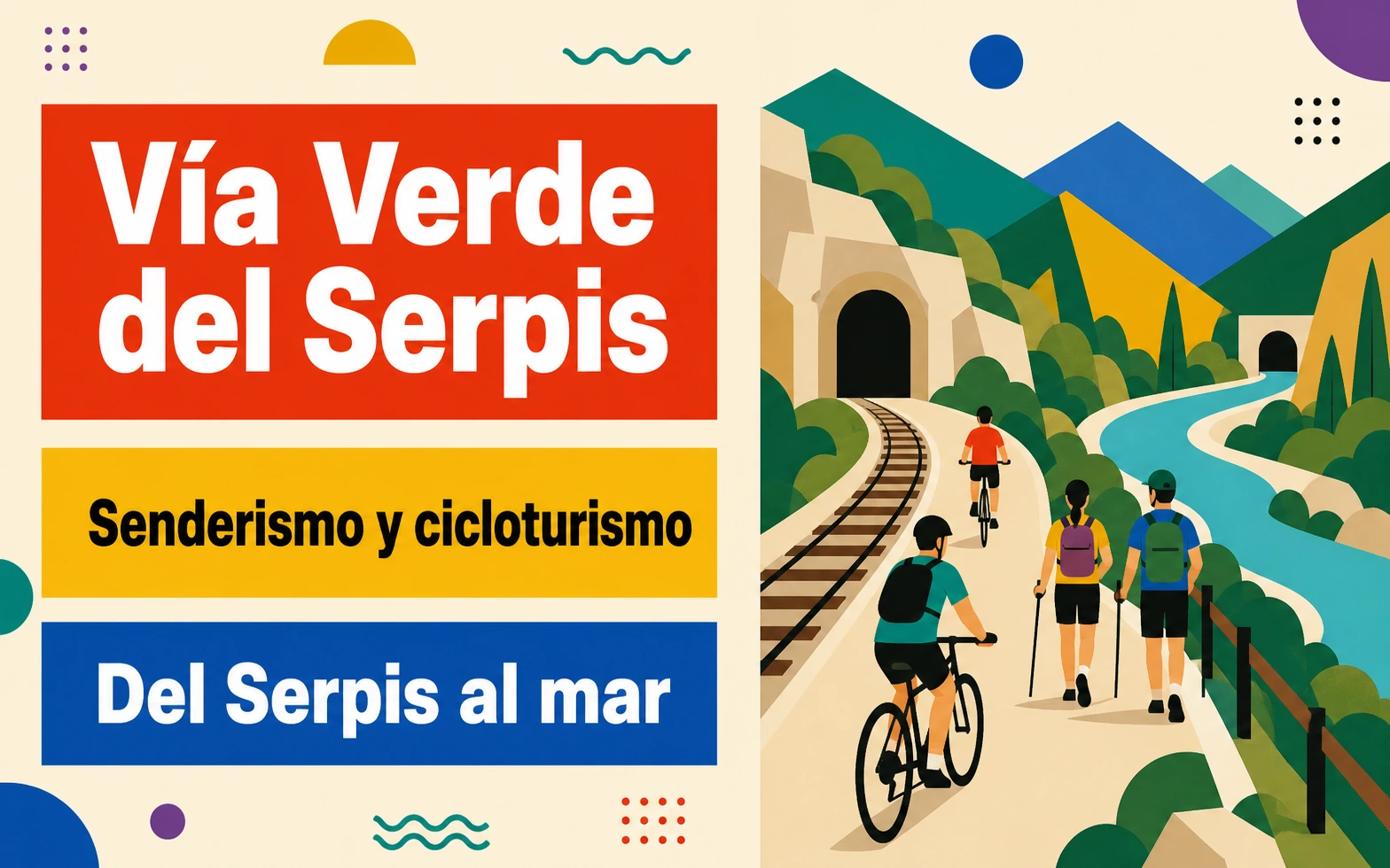 La Ruta de la Vía Verde del Serpis, recorrido para senderismo y cicloturismo