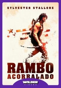 Movie poster for Rambo First Blood featuring the Wilder Cinema logo.