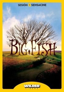 Poster for the movie Big Fish for a session at Wilder Cinema in Gandia.