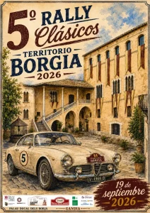 Affiche du V Rally Clásicos Territorio Borgia, le 19 septembre 2026 à Gandia