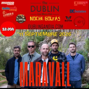 Poster for the Maravall concert at The Dublin Gandia