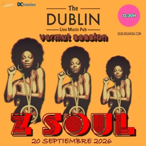 Cartel del concierto de Z-SOUL en The Dublin Gandia