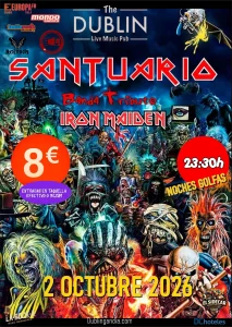 Poster for the SANTUARIO concert at The Dublin Gandia