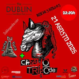 Poster for the Caballo Tripode concert at The Dublin Gandia