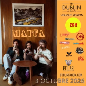 Poster for the Maita concert at The Dublin Gandia