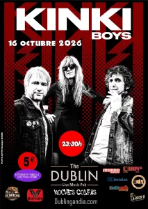 Poster for the Kinki Boys concert at The Dublin Gandia