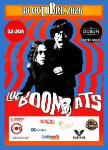 Cartel del concierto de Boompats en The Dublin Gandia