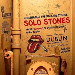 Cartel del concierto de Solo Stone en The Dublin Gandia