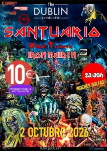 Poster for SANTUARIO live at The Dublin Gandia