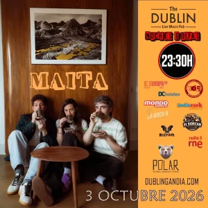 Affiche du concert de Maita au Dublin Gandia