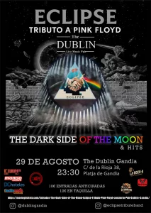 Poster for the Eclipse concert at The Dublin Gandia
