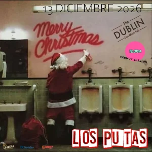 Poster for the LOS PUTAS concert at The Dublin Gandia