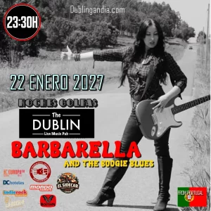 Poster for BARBARELA AND THE BOOGIE BLUES live at The Dublin Gandia