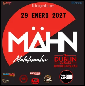 Cartel del concierto de MALALEMAHN en The Dublin Gandia