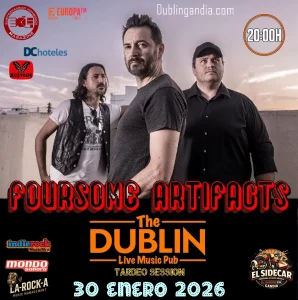 Cartel del concierto de FOURSOME ARTIFACTS en The Dublin Gandia