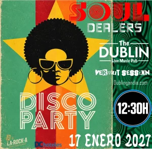 Poster for SOUL DEALERS live at The Dublin Gandia