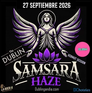 Poster for the SAMSARA concert at The Dublin Gandia