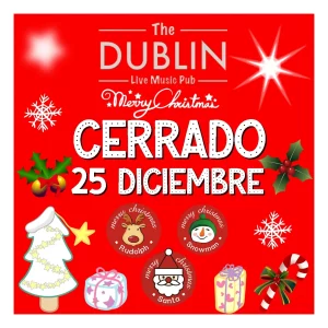 Poster for FELIZ NAVIDAD live at The Dublin Gandia