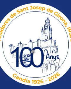Affiche du centenaire des religieuses de Sant Josep à Gandia, avec le logo « 100 Anys, Gandia 1926-2026 ».