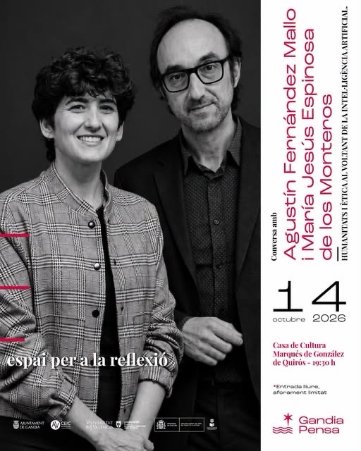 Agustín Fernández Mallo. Humanidades y ética en torno a la inteligencia artificial. Gandia Pensa.