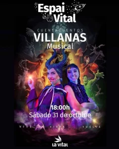 Poster for the Villanas musical storytelling at Espai Vital