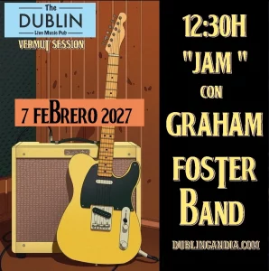 Cartel del concierto de VERMUT SESSION en The Dublin Gandia