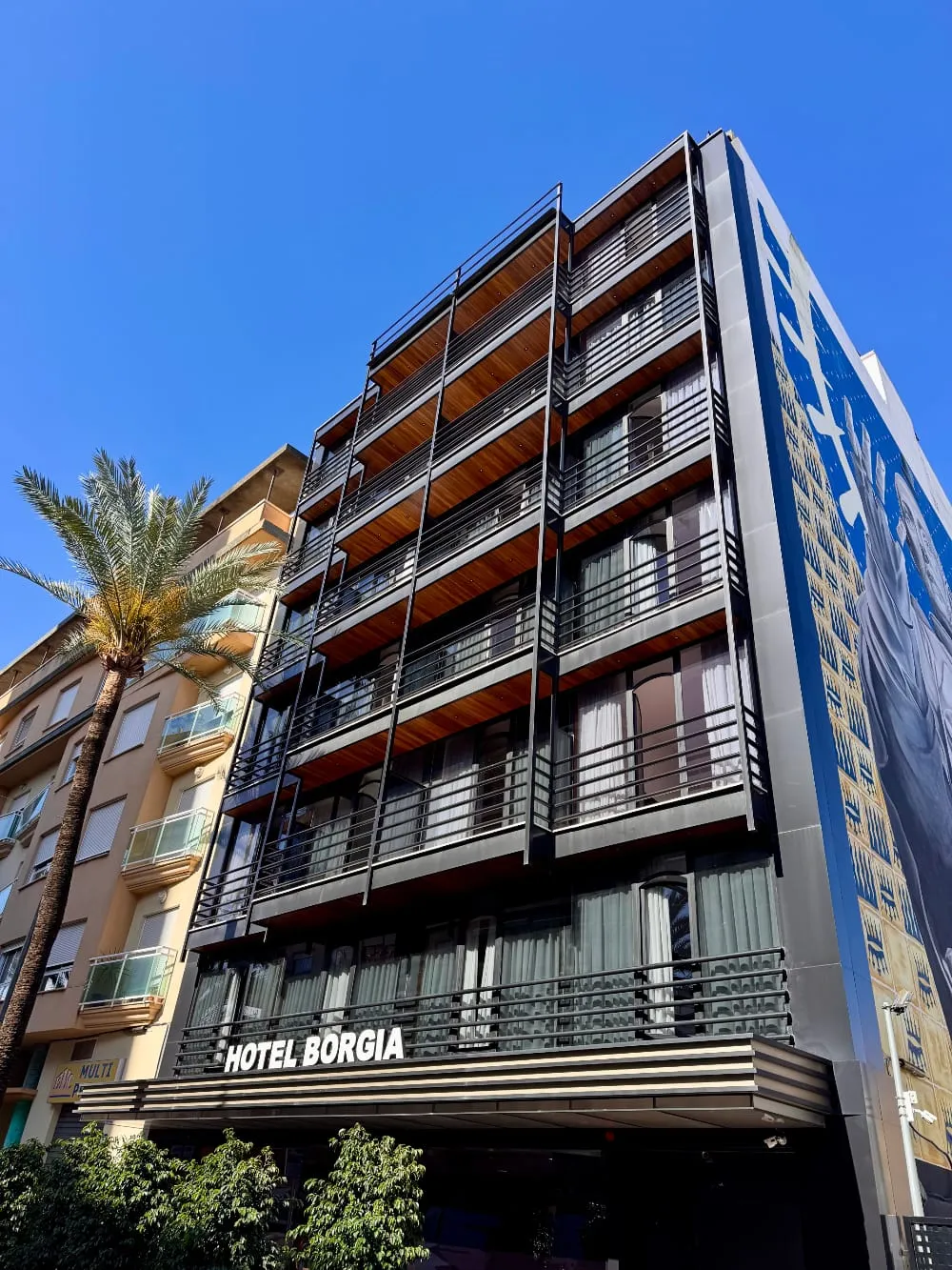 Fachada del Hotel Borgia