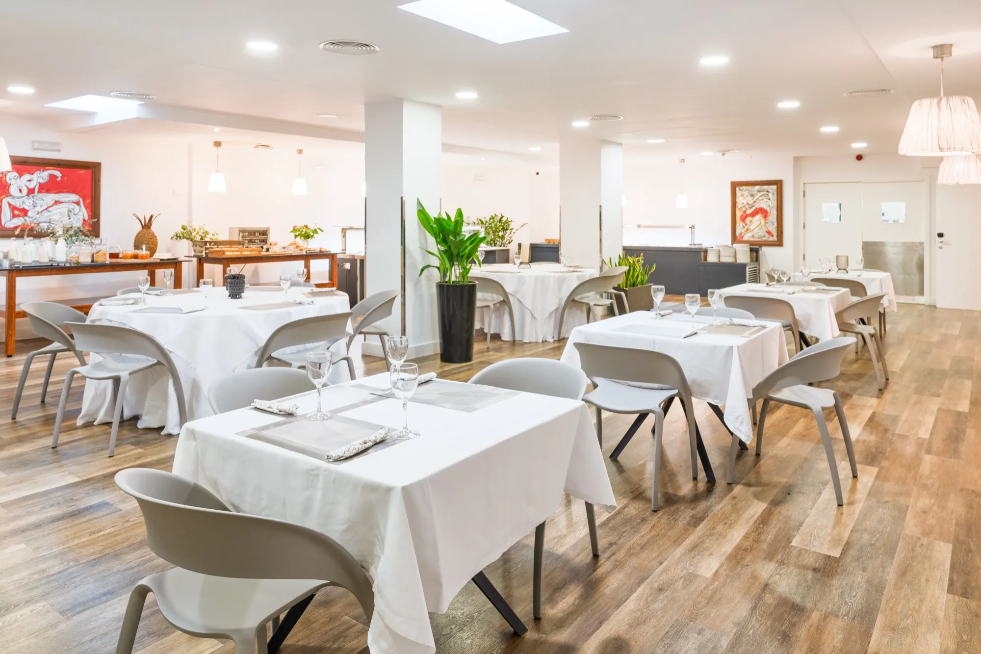 Sala del restaurante Hotel Borgia