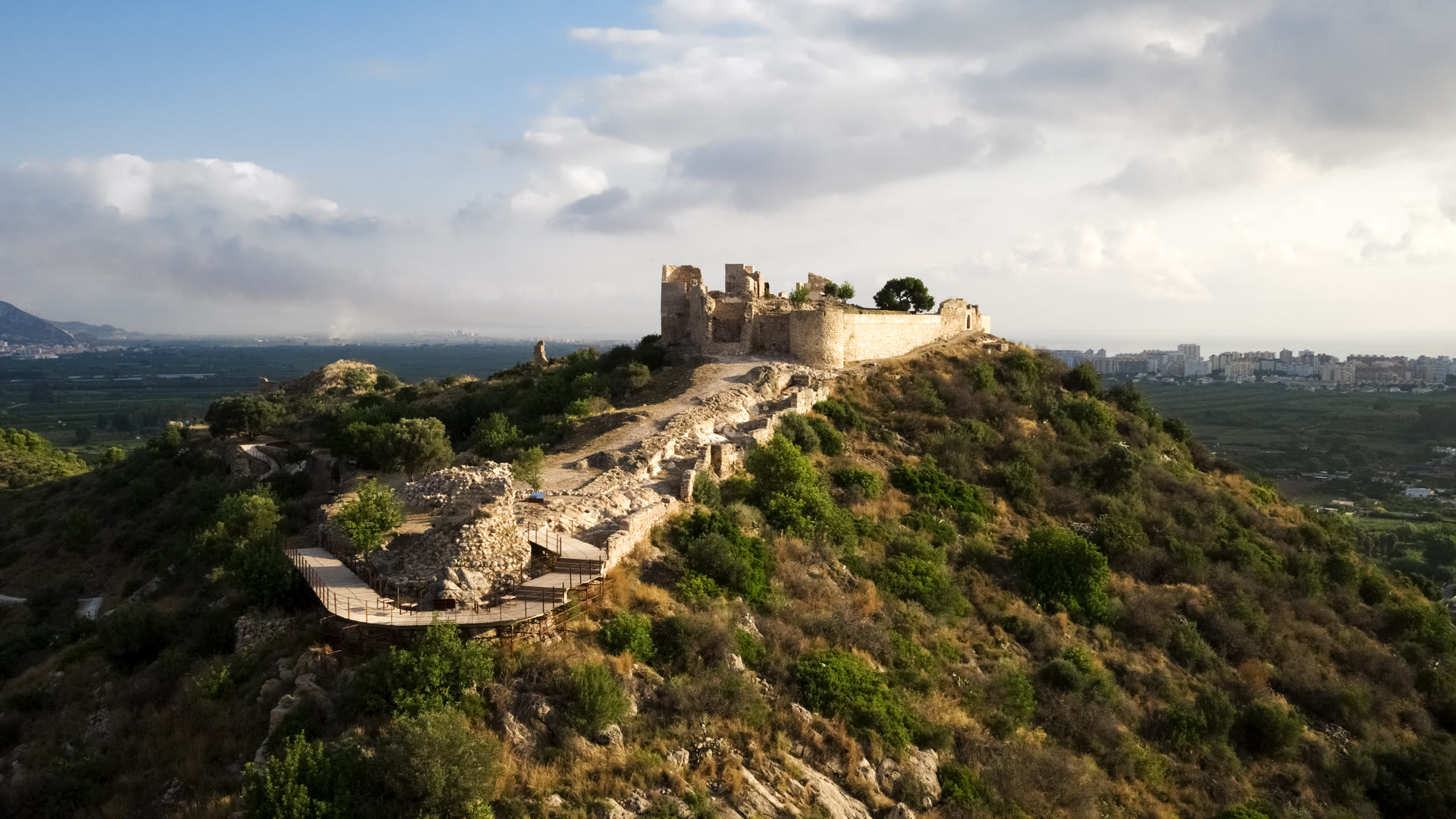Castillo de Bairén o Bayrén en Gandia