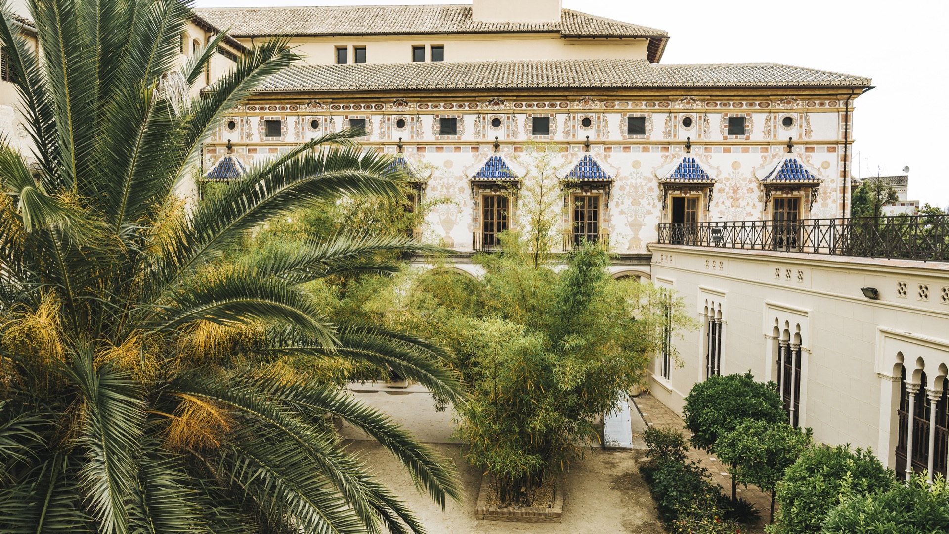 Patio del Palau Ducal dels Borja en Gandia